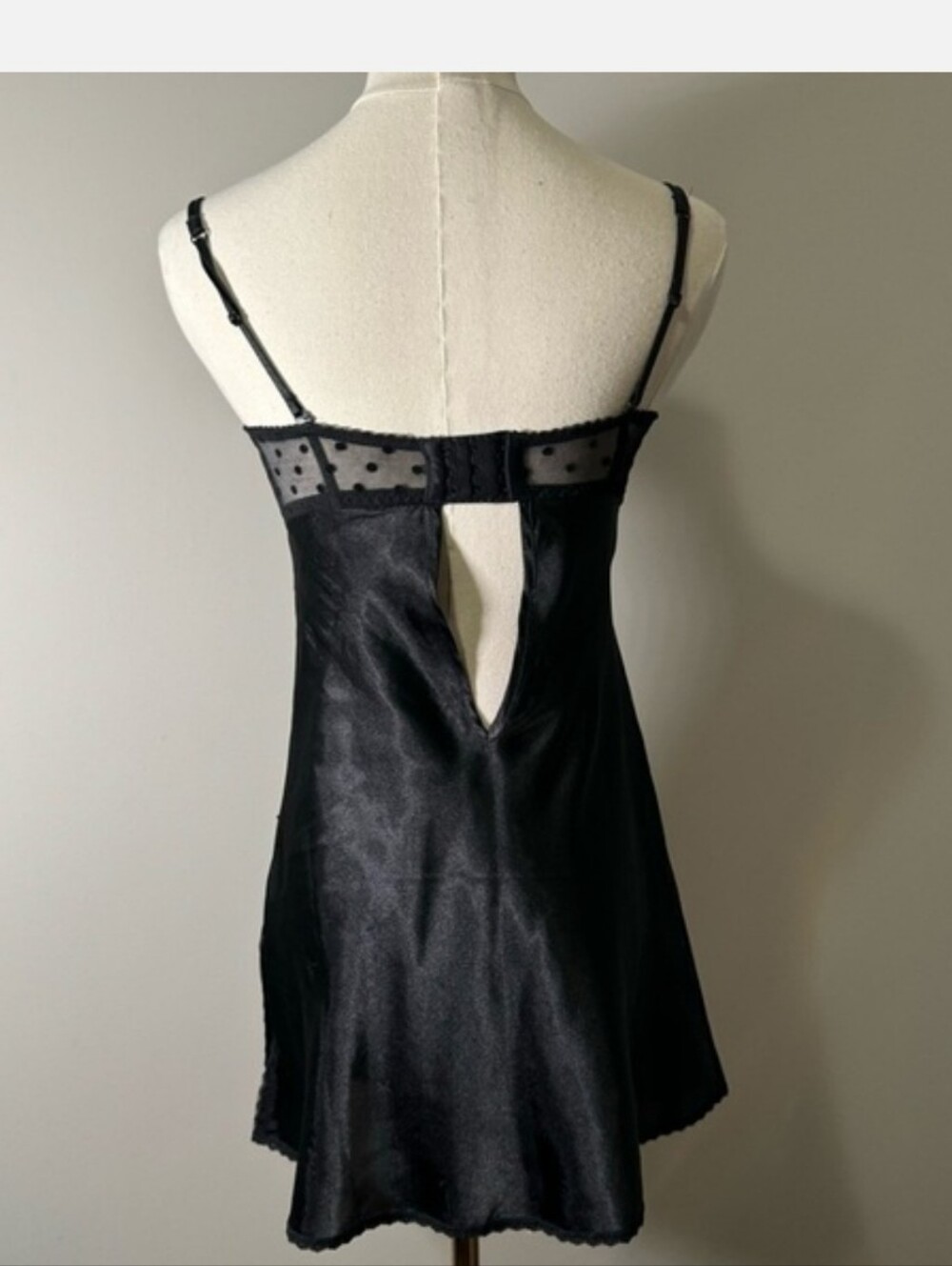 La senza goth coquette fairy polka  dot bustier slip dress S
